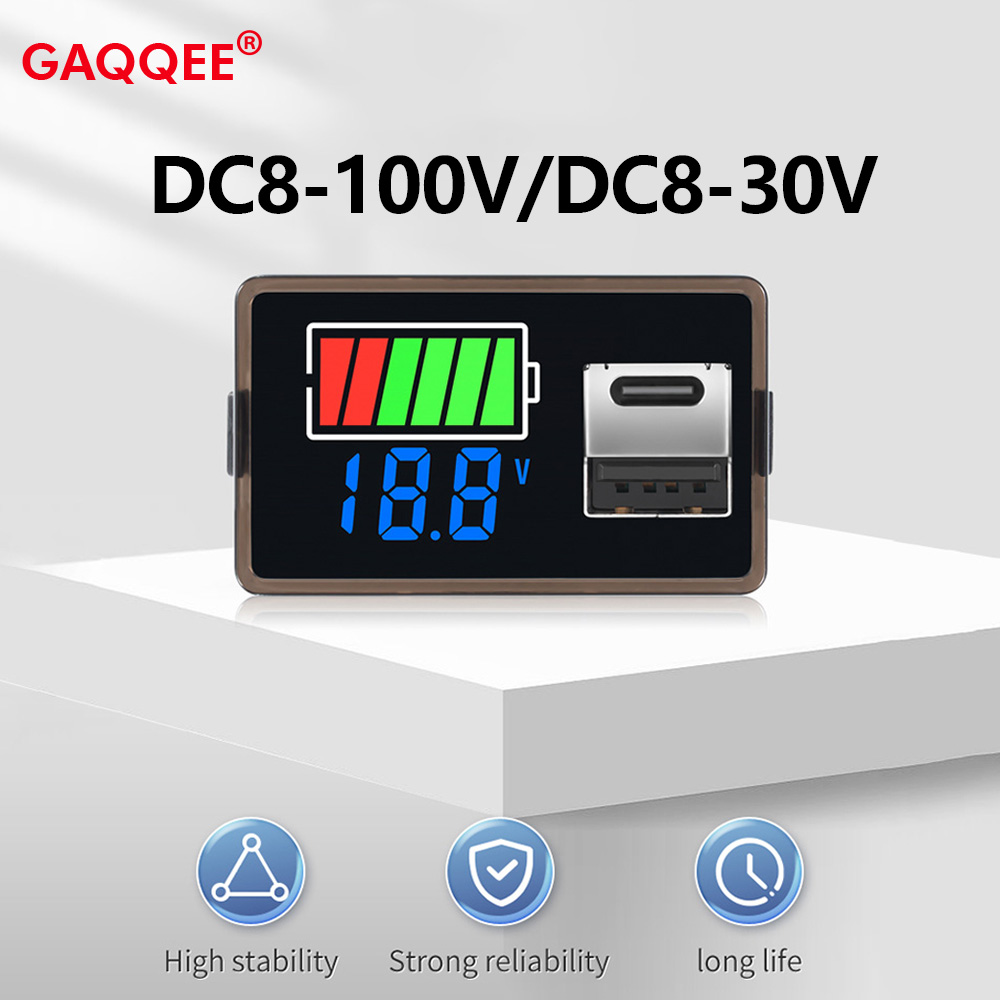 Logic Analyzer Usb - DC8-100V DC8-30V pil kapasitesi göstergesi USB