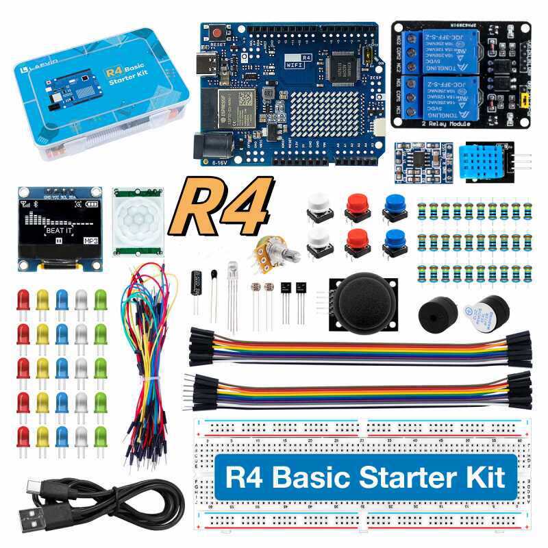 Diy Electronics Learning Kit - UNO R4 WiFi Uyumlu Geliştirme Başlangıç