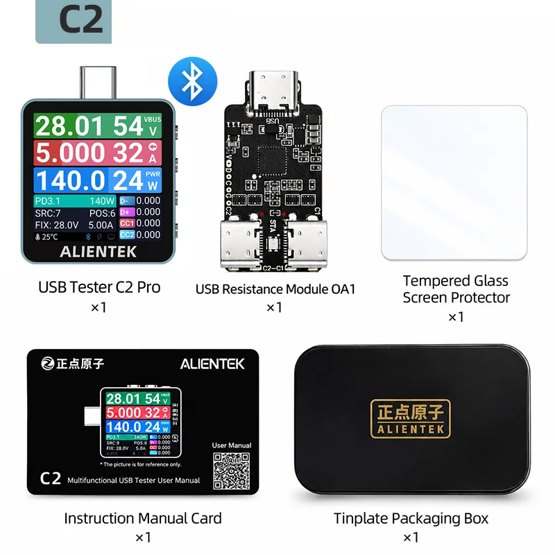ALIENTEK C2 Renkli Ekranlı Tes - Logic Analyzer Usb incelemesi ve fiyatı
